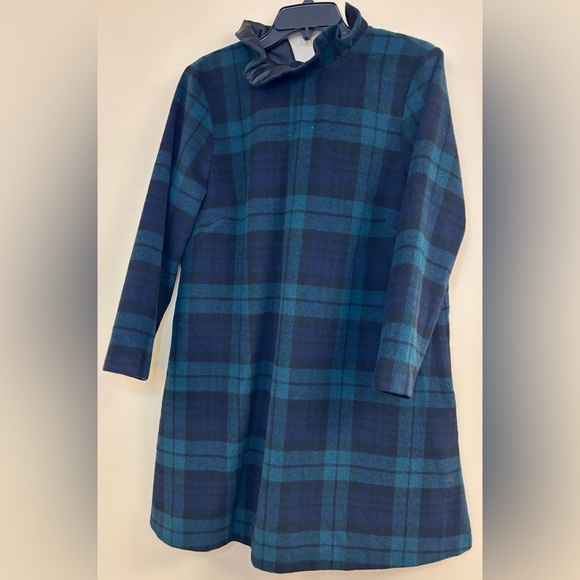 Tuckernuck Daphne Blackwatch Wool Blend Mini Dress, size large - Picture 1 of 4
